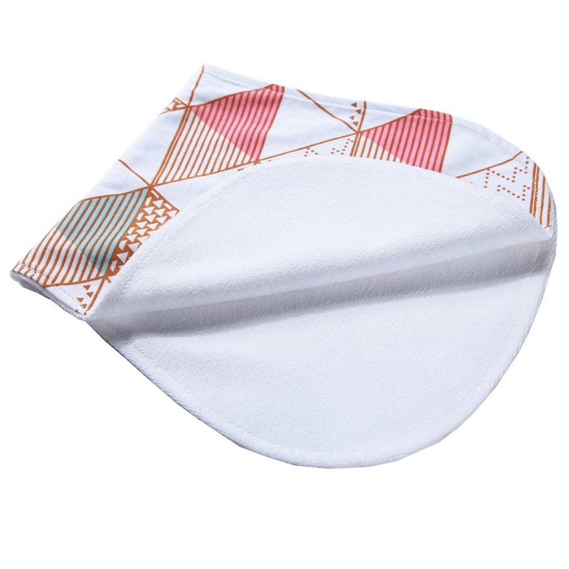 Arnzion Baby Burp Cloths Baby Burp Set Curved Absorbent and Soft Valuable 4 Pack - Image 3
